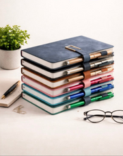 Reflective Leather A5 Journal – Lined, 200 Pages